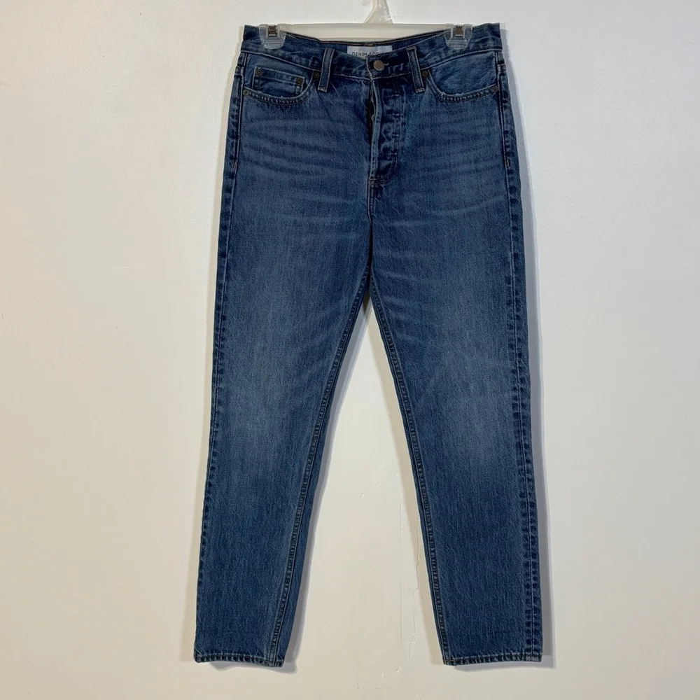Denim Forum The Ex Boyfriend Blue Jeans Women’s Size 25 Button Fly Ankle